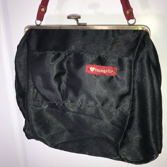 Loungefly Vintage Unique 1990s Roses & Skull & Metallic Goth Gold Skulls EUC - Picture 9 of 9